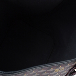 Fauré Le Page Burgundy Monogram Canvas and Leather Daily Battle Tote