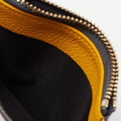 Faure Le Page Multicolor Coated Canvas and Leather Zip Card Holder