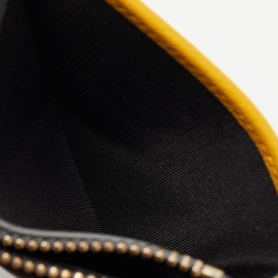 Faure Le Page Multicolor Coated Canvas and Leather Zip Card Holder