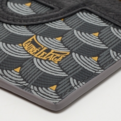 Faure Le Page Multicolor Coated Canvas and Leather Zip Card Holder