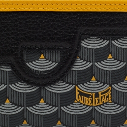 Faure Le Page Multicolor Coated Canvas and Leather Zip Card Holder