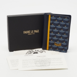 Pre Owned Faure Le Page Multicolor Coated Canvas and Leather Card Case