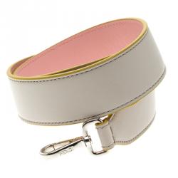 Pre Owned Fendi Bi Color Leather Interchangeable Shoulder Strap