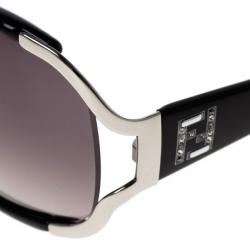 Pre Owned Fendi 5266 Square Brown Sunglasses