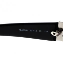 Pre Owned Fendi 5266 Square Brown Sunglasses