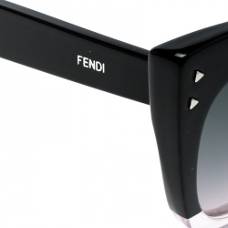 Pre Owned Fendi Black/Black Gradient FF0238S Cat Eye Sunglasses