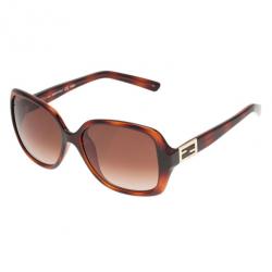 Pre Owned Fendi Brown FS5227 Square Sunglasses