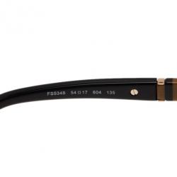 Pre Owned نظارة شمسية فندي FS5348 مستديرة حمراء كبيرة