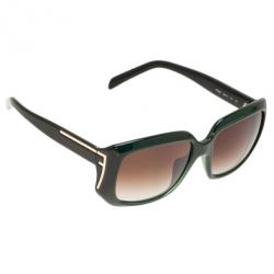 Pre Owned Fendi Green FS5327 Square Sunglasses