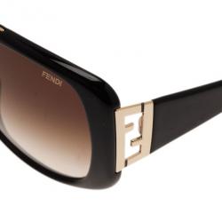 مملوكة مسبقًا Fendi Black FS5290 Square Sunglasses