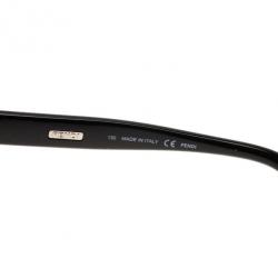 مملوكة مسبقًا نظارة شمسية فندي FS5329 سوداء كبيرة مربعة