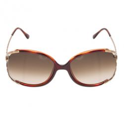 Pre Owned Fendi Tortoise FS5169 Square Sunglasses