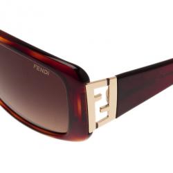 مملوكة مسبقًا Fendi Tortoise Frame FS5291 Rectangle Sunglasses