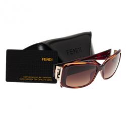مملوكة مسبقًا Fendi Tortoise Frame FS5291 Rectangle Sunglasses