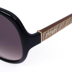 Pre Owned Fendi Brown Oversized Square 5274 Sunglasses