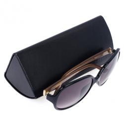 Pre Owned Fendi Brown Oversized Square 5274 Sunglasses