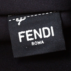 Pre Owned  Fendi Brown Monogram Coated Canvas Medium Peekaboo Defender Pouch