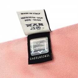 Pre Owned وشاح فندي أورشيديا باندو بابل غام حرير تولي تول بنقوش متعددة الألوان