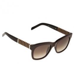 Pre Owned Fendi Brown Pequin 5351 Wayfarers