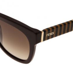 Pre Owned Fendi Brown Pequin 5351 Wayfarers