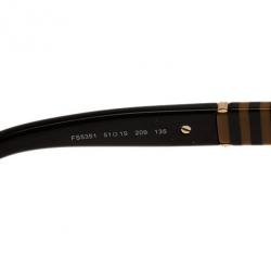 Pre Owned Fendi Brown Pequin 5351 Wayfarers