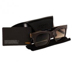 Pre Owned Fendi Brown Pequin 5351 Wayfarers