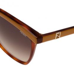 مملوكة مسبقًا Fendi Tortoise Frame 5287 Cat Eye Sunglasses