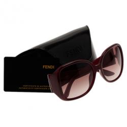 مملوكة مسبقًا Fendi Pequin Red 5254 Sunglasses