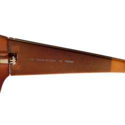Pre Owned Fendi Pequin Brown 5254 Sunglasses