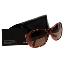 Pre Owned Fendi Pequin Brown 5254 Sunglasses