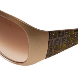 مملوكة مسبقًا Fendi Brown FS440 Limited Edition Embellished Sunglasses