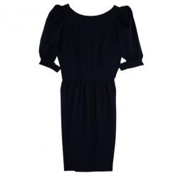 مملوكة مسبقًا Fendi Puff Sleeve Gabardine Dress S