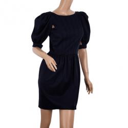 مملوكة مسبقًا Fendi Puff Sleeve Gabardine Dress S