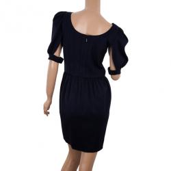 مملوكة مسبقًا Fendi Puff Sleeve Gabardine Dress S