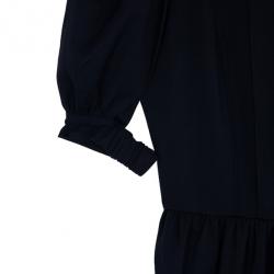 مملوكة مسبقًا Fendi Puff Sleeve Gabardine Dress S