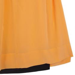 Pre Owned Fendi Silk Crepe Asymmetrical Dress S