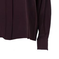 مملوكة مسبقًا Fendi Two Tone Silk Button Down Shirt M