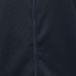 Fendi Black Jersey FF Trim Fendirama Zip Up Jacket M