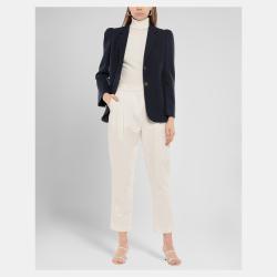 Fendi Navy Blue Virgin Wool Blazer M (IT 42)