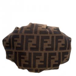 Pre Owned Fendi Tobacco Zucca Canvas Mini Chef Bag