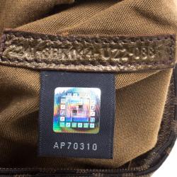 Pre Owned Fendi Tobacco Zucca Canvas Mini Chef Bag