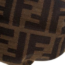 Pre Owned Fendi Tobacco Zucca Canvas Mini Chef Bag