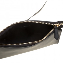 Pre Owned Fendi Black Leather Pochette Crossbody Bag