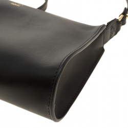 Pre Owned Fendi Black Leather Pochette Crossbody Bag