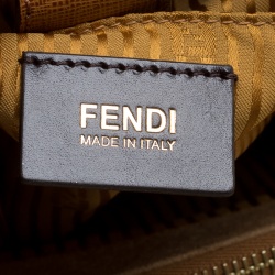 Pre Owned Fendi Mustard Yellow Saffiano Leather 2Jours Tote