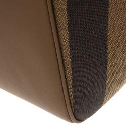 مملوكة مسبقًا Fendi Leather Pequin Trapeze Bag