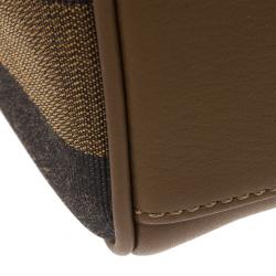 مملوكة مسبقًا Fendi Leather Pequin Trapeze Bag