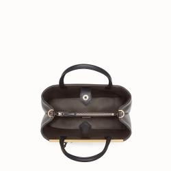 Pre Owned Fendi Black Leather Petite 2Jours Tote