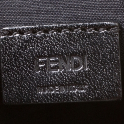 Pre Owned Fendi Black Leather Pochette Shoulder Bag