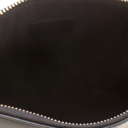 Pre Owned Fendi Black Leather Pochette Shoulder Bag